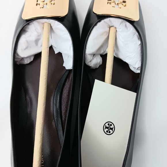 Brand New Tory Burch Black Georgia Ballet Shoes (size 7M) - Picture 4 of 9